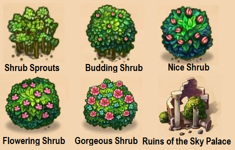 Merge Dragons Bushes